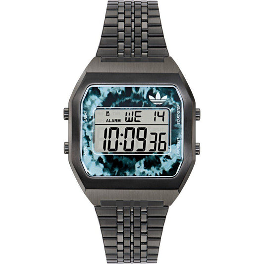 Adidas Black Stainless Steel Digital Watch Adidas
