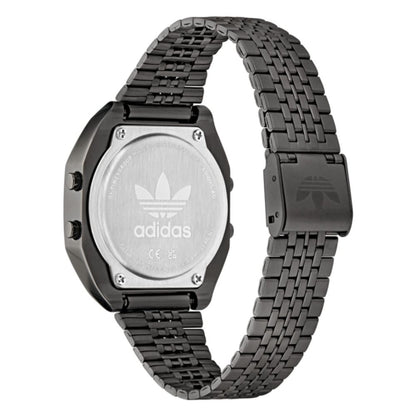 Adidas Black Stainless Steel Digital Watch Adidas
