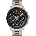 Hugo Boss herenhorloge in grijs roestvrij staal met zwarte wijzerplaat Hugo Boss