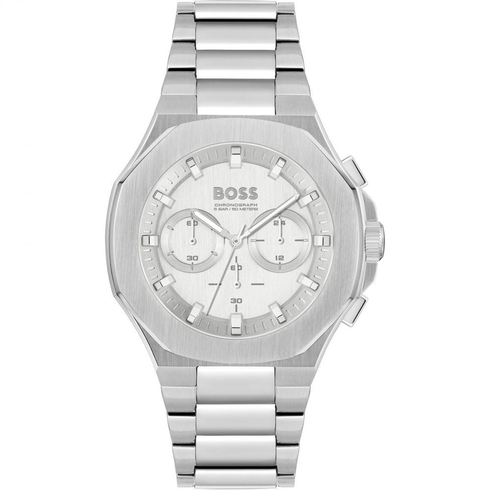 Hugo Boss herenhorloge in grijs roestvrij staal Hugo Boss
