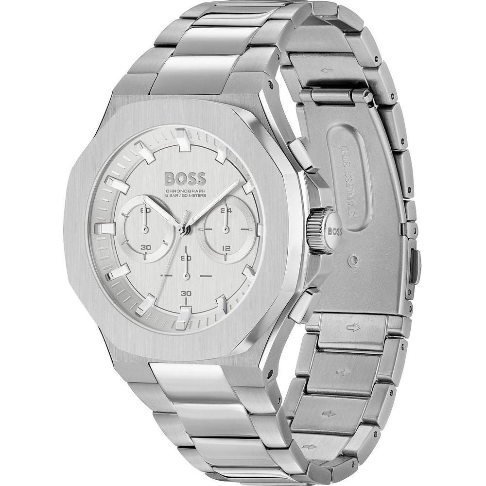 Hugo Boss herenhorloge in grijs roestvrij staal Hugo Boss