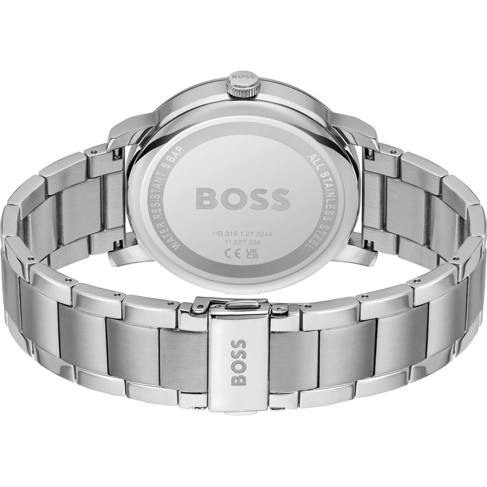 Hugo Boss herenhorloge in grijs roestvrij staal Hugo Boss