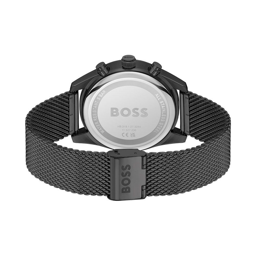 Hugo Boss herenhorloge in zwart roestvrij staal Hugo Boss