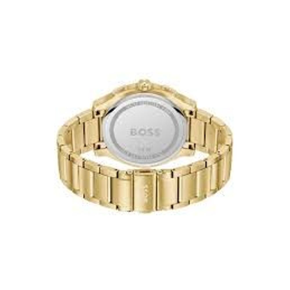 Hugo Boss herenhorloge in goudkleurig roestvrij staal Hugo Boss