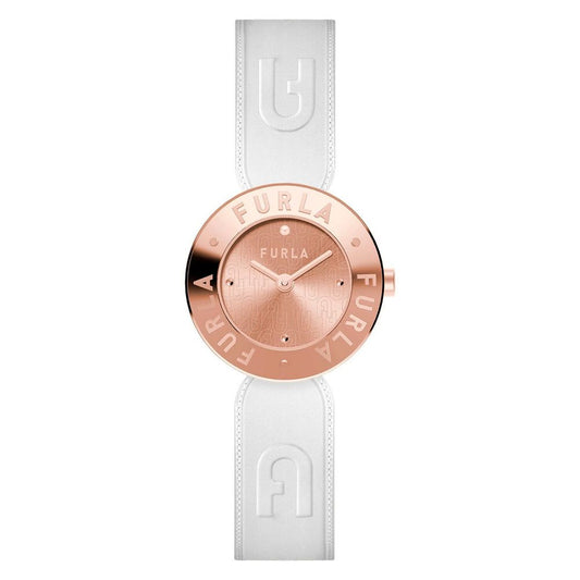 Furla White Leather Dress Watch Furla