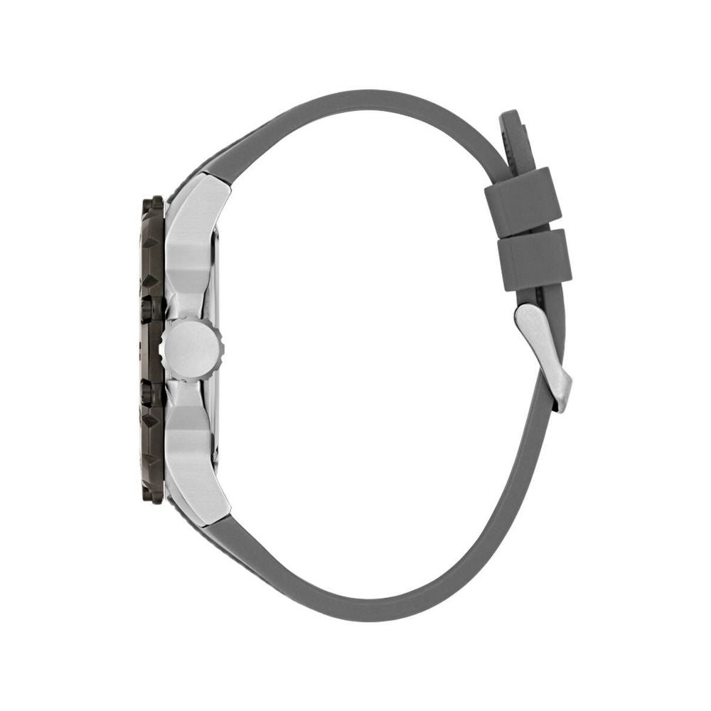 Guess horloge in grijs siliconen met grijze wijzerplaat Guess