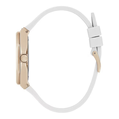 Guess horloge in wit siliconen met witte wijzerplaat Guess