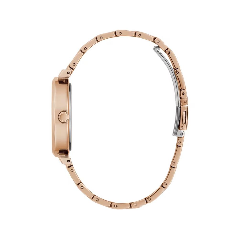 Guess horloge in roze roestvrij staal met roze wijzerplaat