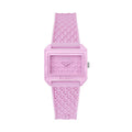 Guess horloge in roze siliconen met roze wijzerplaat