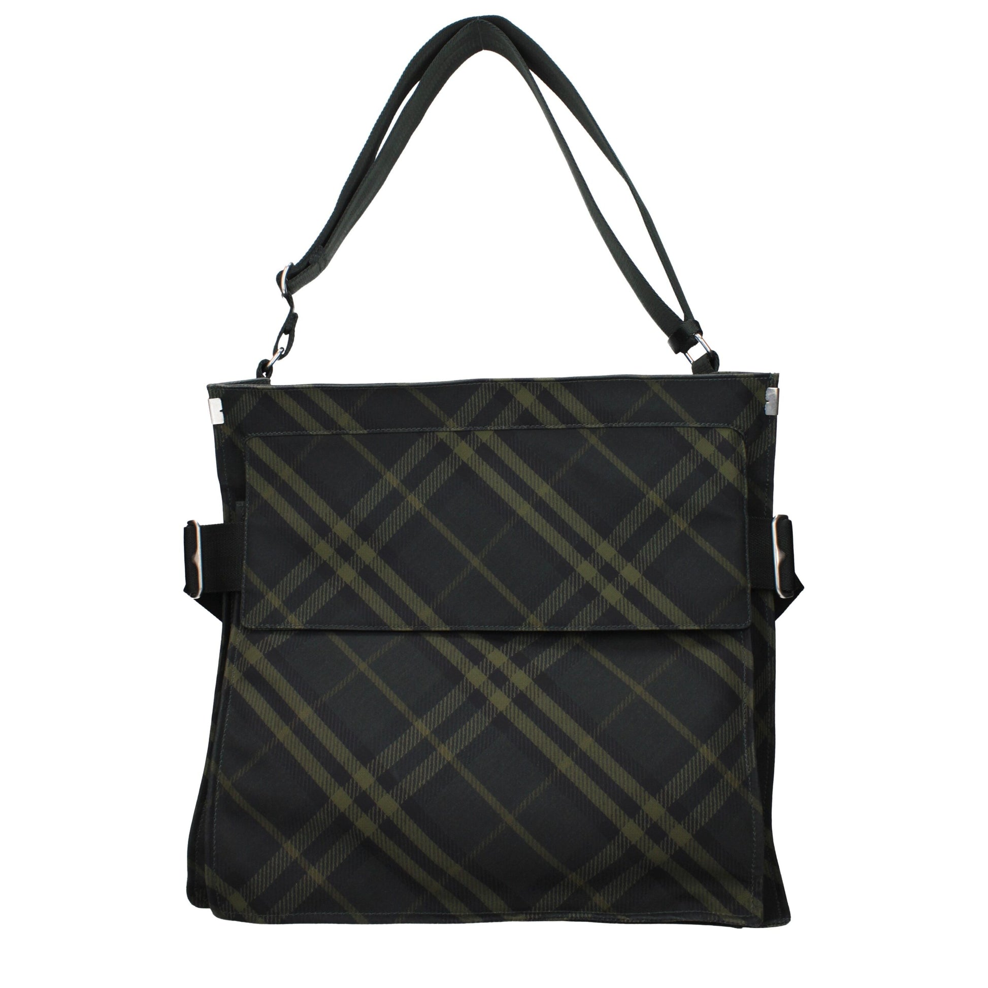Burberry crossbodytas in groene stof met verstelbare en afneembare schouderband Burberry