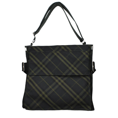 Burberry crossbodytas in groene stof met verstelbare en afneembare schouderband Burberry