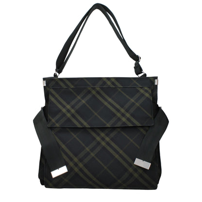Burberry crossbodytas in groene stof met verstelbare en afneembare schouderband Burberry