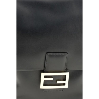 Fendi Black Calf Leather Bos Taurus Backpack Fendi