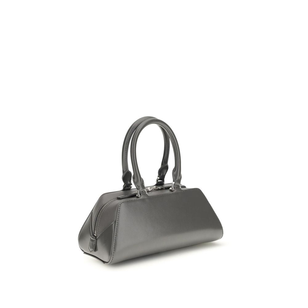 Givenchy Antigona East-West Mini Shoulder Bag in Gray Box Calf Leather with Gold-Colored Details