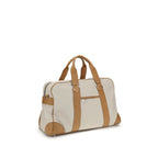 Brunello Cucinelli reistas in beige kalfsleer met afneembare schouderband Brunello Cucinelli