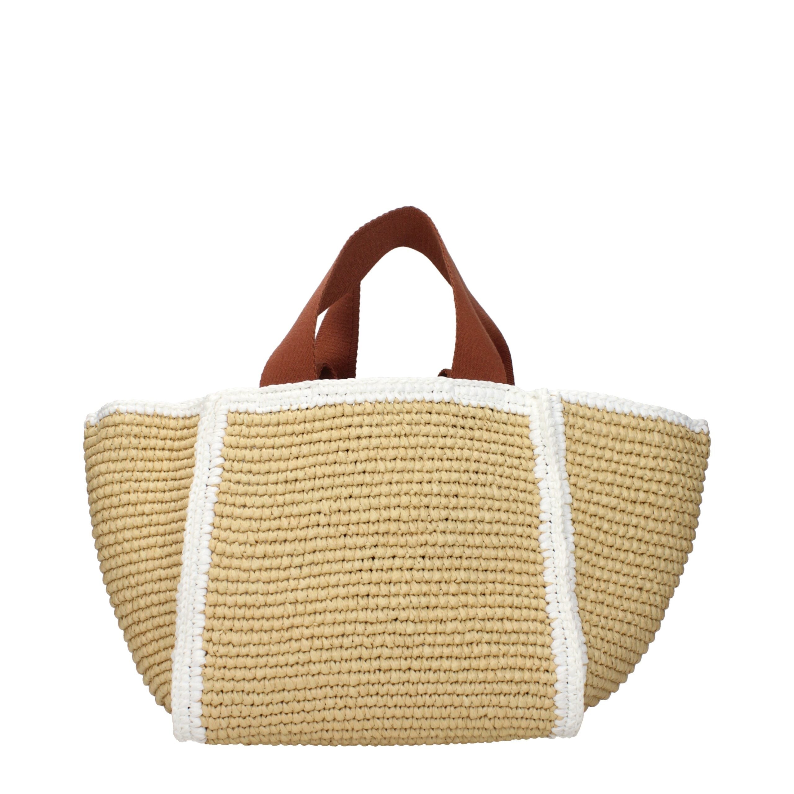 Marni handtas in beige raffia