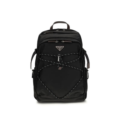 Prada Black Recycled Polyamide Backpack Prada