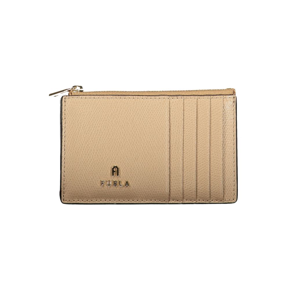 Furla Beige Leather Wallet Furla