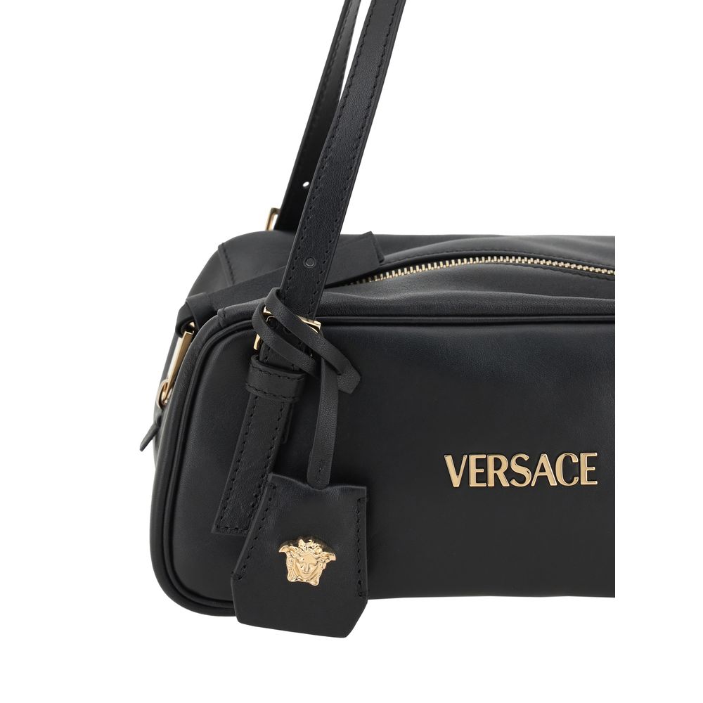 Versace Black Lamb Ovis Aries Aries Shoulder Bag Versace