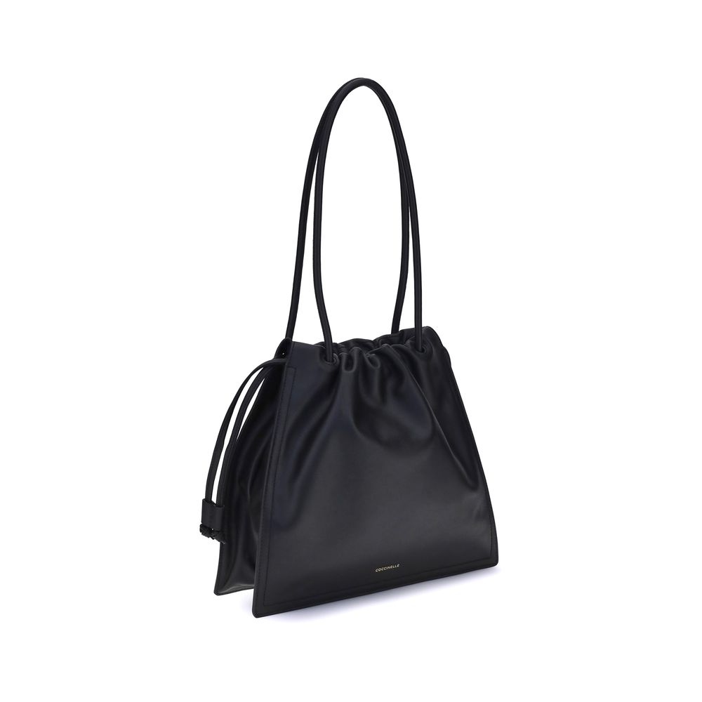 Coccinelle Black Calf Leather Bos Taurus Handbag Coccinelle