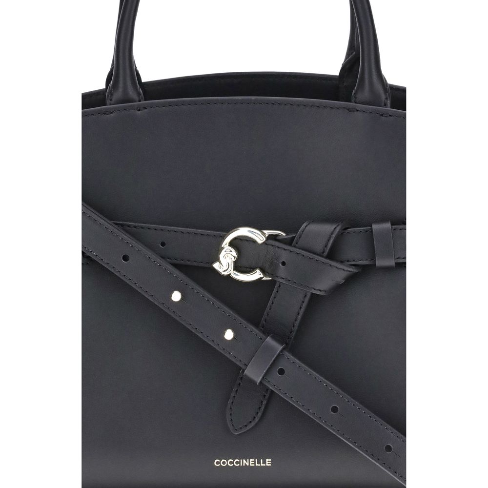 Coccinelle Black Calf Leather Bos Taurus Handbag Coccinelle