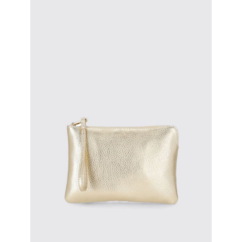 Coccinelle Gold Leather Clutch Bag Coccinelle