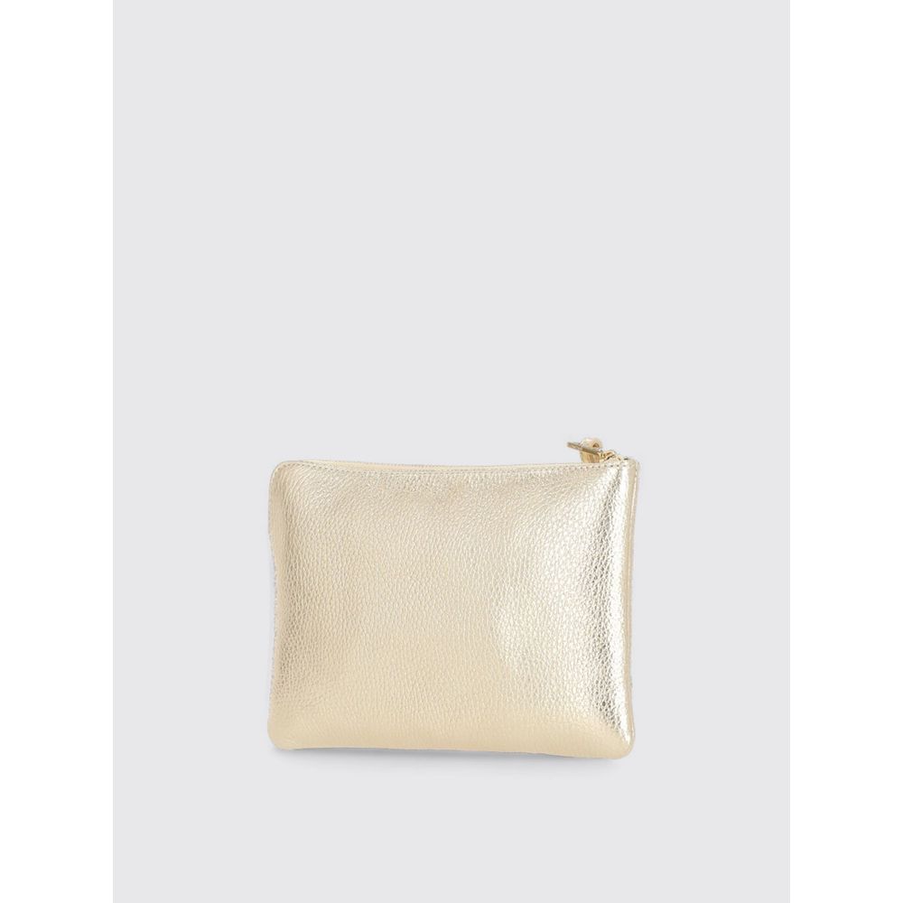 Coccinelle Gold Leather Clutch Bag Coccinelle