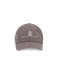 Brunello Cucinelli Brown Cotton Cap (Baseball Hat) Brunello Cucinelli