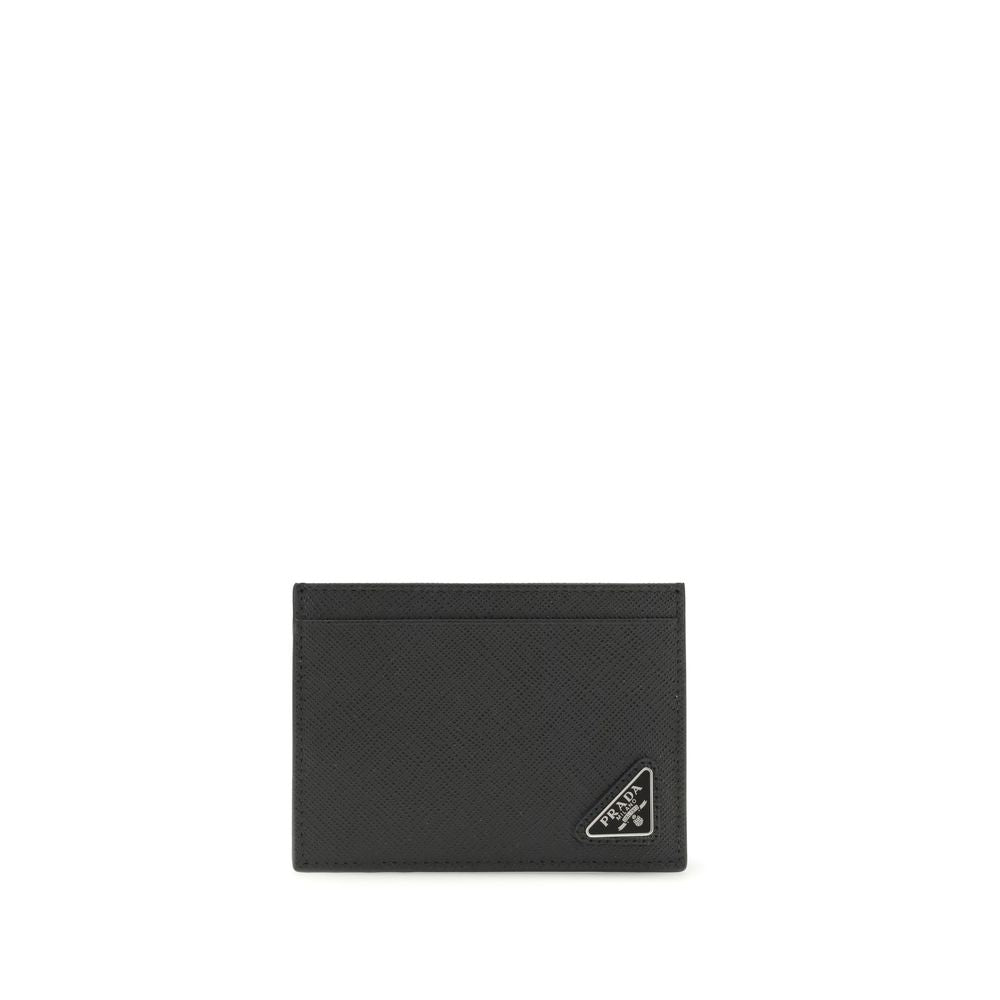 Prada Black Calf Leather Bos Taurus Wallet Prada