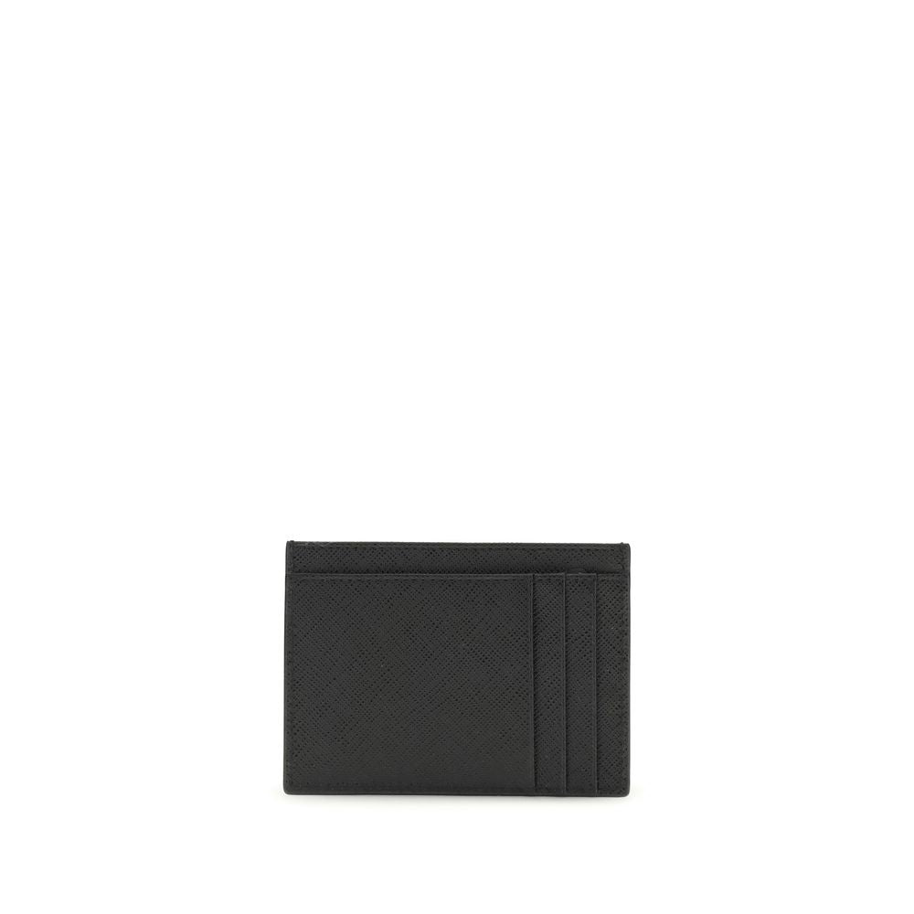 Prada Black Calf Leather Bos Taurus Wallet Prada