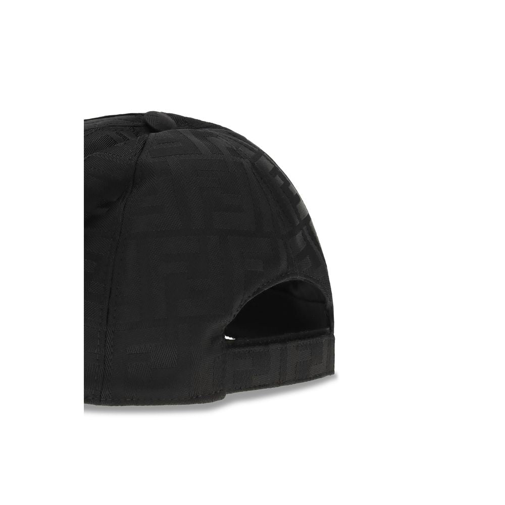 Fendi Black Polyamide Cap (Baseball Hat) Fendi